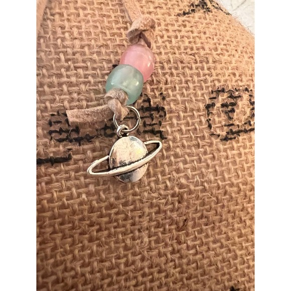 Alien on a Trip Choker Necklace with Glow in the Dark Beads - Picture 8 of 14